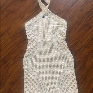Chic Crochet Halter Dress